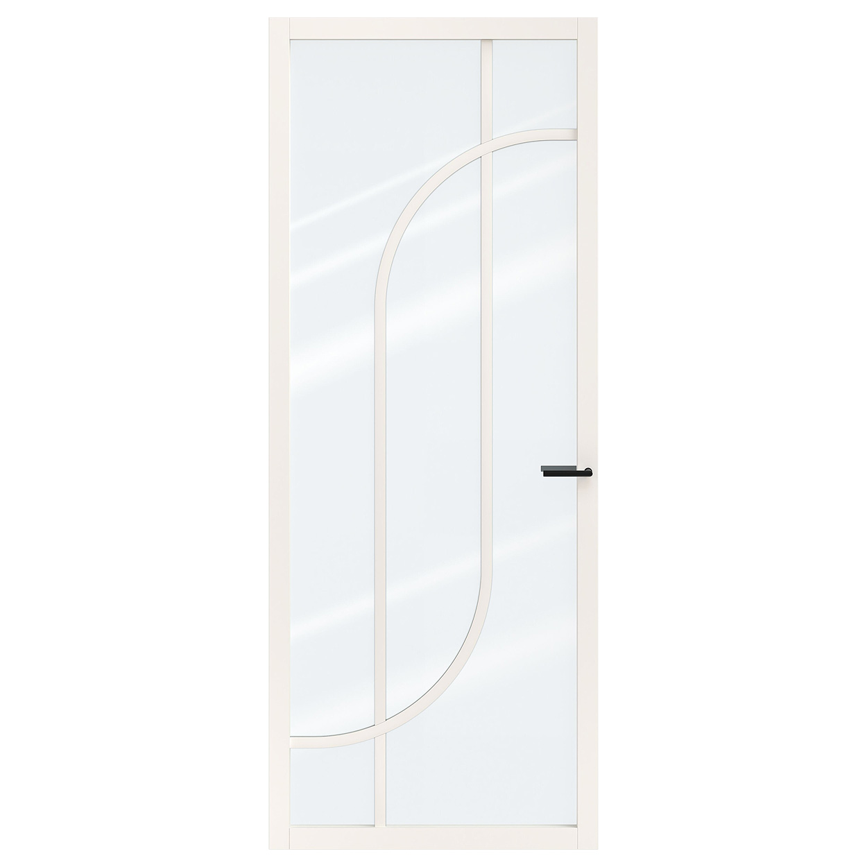 Binnendeur Skantrae SSL 14617 Blank Glas Wit Gelakt